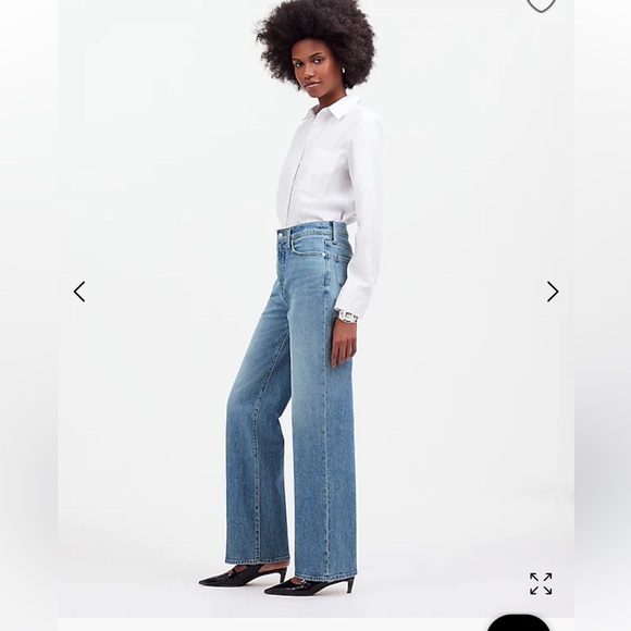 Madewell The Petite Perfect Vintage Wide-Leg Jean heathcote - Picture 2 of 4